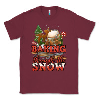 Burgundy baking through the snow Classic Tee - Jasminsmagicworld
