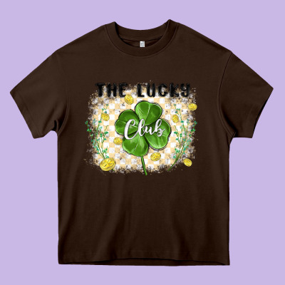 The Lucky Club Heavy Core Tee Designed By Maliassmallbusiness
