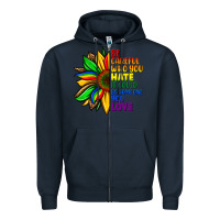 Navy Be careful who you hate it could be someone you Zipper Hoodie - FaDigitalArtStudio