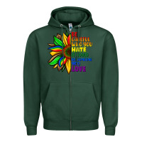 Sports Green Be careful who you hate it could be someone you Zipper Hoodie - FaDigitalArtStudio