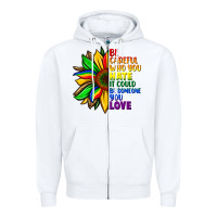 White Be careful who you hate it could be someone you Zipper Hoodie - FaDigitalArtStudio