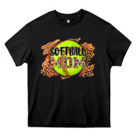 Black softball mom Heavy Core Tee - AdoDesignShop