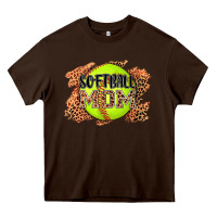 Chocolate Brown softball mom Heavy Core Tee - AdoDesignShop