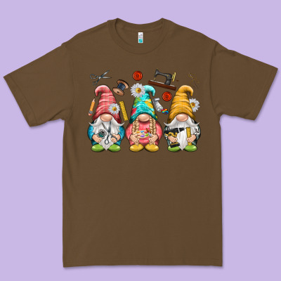 Crafter Gnomies Premium Tee Designed By Nancycooperartshop