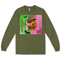 Army Green Sorta sweet sorta spooky Long Sleeve Tee - NancyCooperArtShop