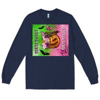 Navy Sorta sweet sorta spooky Long Sleeve Tee - NancyCooperArtShop