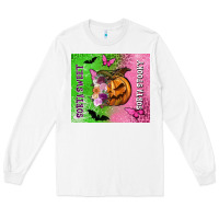 White Sorta sweet sorta spooky Long Sleeve Tee - NancyCooperArtShop