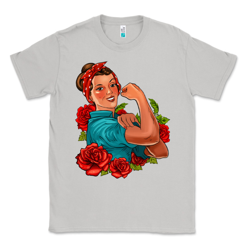 Hispanic Strong Woman With Roses Classic Tee by Jasminsmagicworld | Teevron