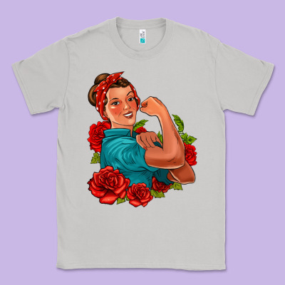 Hispanic Strong Woman With Roses Classic Tee Designed By Jasminsmagicworld