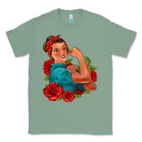 Sage hispanic strong woman with roses Classic Tee - Jasminsmagicworld