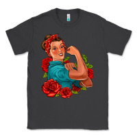 Smoke hispanic strong woman with roses Classic Tee - Jasminsmagicworld
