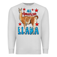 Dove Grey All American Lama Premium Sweatshirt - LillyAllenDesigns