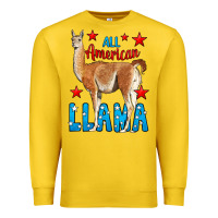 Lemon All American Lama Premium Sweatshirt - LillyAllenDesigns