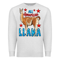 Oatmeal Heather All American Lama Premium Sweatshirt - LillyAllenDesigns