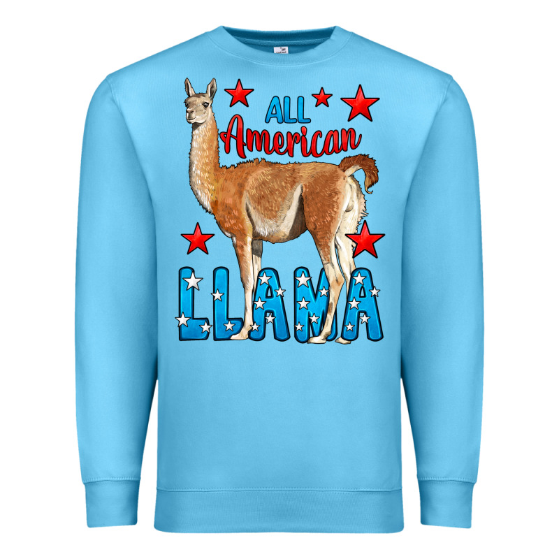 All American Lama Premium Sweatshirt by LillyAllenDesigns | Teevron