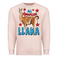 Pale Pink All American Lama Premium Sweatshirt - LillyAllenDesigns