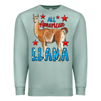 Seafoam All American Lama Premium Sweatshirt - LillyAllenDesigns