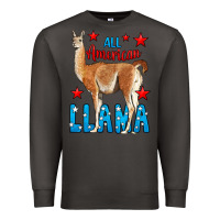 Smoke All American Lama Premium Sweatshirt - LillyAllenDesigns