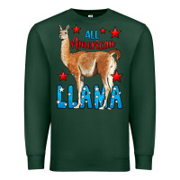 Sports Green All American Lama Premium Sweatshirt - LillyAllenDesigns