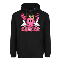 Black hey cancer with middle fingers Heavyweight Hoodie - LillyAllenDesigns