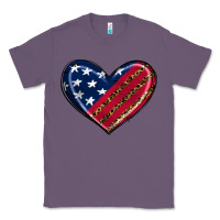 Lavender leopard with american flag Classic Tee - RanaPortraitStore