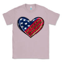 Lilac leopard with american flag Classic Tee - RanaPortraitStore