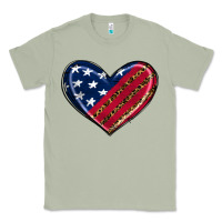 Matcha leopard with american flag Classic Tee - RanaPortraitStore