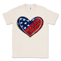 Natural leopard with american flag Classic Tee - RanaPortraitStore