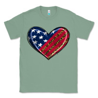 Sage leopard with american flag Classic Tee - RanaPortraitStore