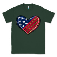 Sports Green leopard with american flag Classic Tee - RanaPortraitStore