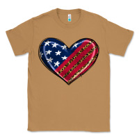 Toasted Coconut leopard with american flag Classic Tee - RanaPortraitStore