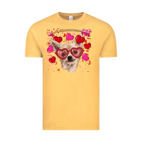 Vintage Mustard valentine's day  chihuahua Vintage Tee - RanaPortraitStore