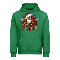 Emerald Santa skeleton christmas Urban Hoodie - Artiststas