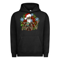 Pigment Black Santa skeleton christmas Urban Hoodie - Artiststas
