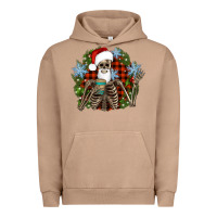 Pigment Burro Santa skeleton christmas Urban Hoodie - Artiststas