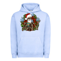 Pigment Grape Ice Santa skeleton christmas Urban Hoodie - Artiststas