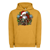 Pigment Peanut Butter Santa skeleton christmas Urban Hoodie - Artiststas