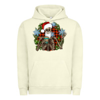 Pigment Pistachio Santa skeleton christmas Urban Hoodie - Artiststas