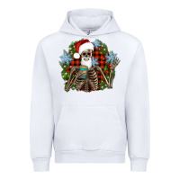 White Santa skeleton christmas Urban Hoodie - Artiststas