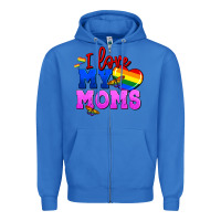 True Royal I love my moms Zipper Hoodie - FaDigitalArtStudio