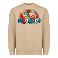 Mushroom meowica 4th of july Heavyweight Sweatshirt - CowGirlArtShop