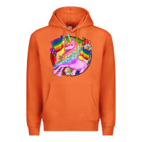 Carrot Pride unicorn Premium Hoodie - FaDigitalArtStudio