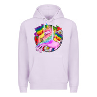Lilac Pride unicorn Premium Hoodie - FaDigitalArtStudio