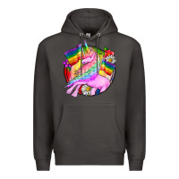 Smoke Pride unicorn Premium Hoodie - FaDigitalArtStudio