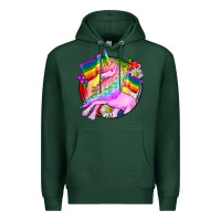 Sports Green Pride unicorn Premium Hoodie - FaDigitalArtStudio