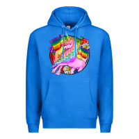 True Royal Pride unicorn Premium Hoodie - FaDigitalArtStudio