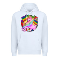 White Pride unicorn Premium Hoodie - FaDigitalArtStudio