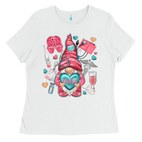 White nurse with heart Ladies Tee - NancyCooperArtShop