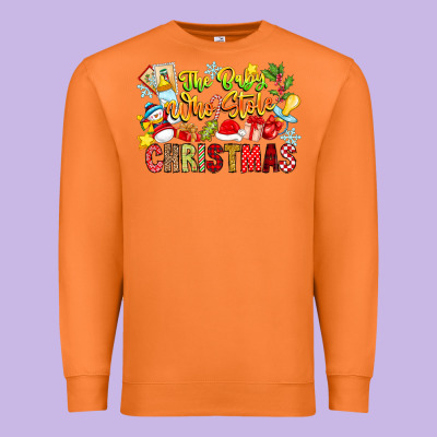 The Boy Who Stole Christmas Premium Sweatshirt Designed By Cowhidedigitalart