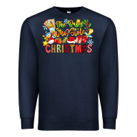 Navy The Boy Who Stole Christmas Premium Sweatshirt - CowhideDigitalArt
